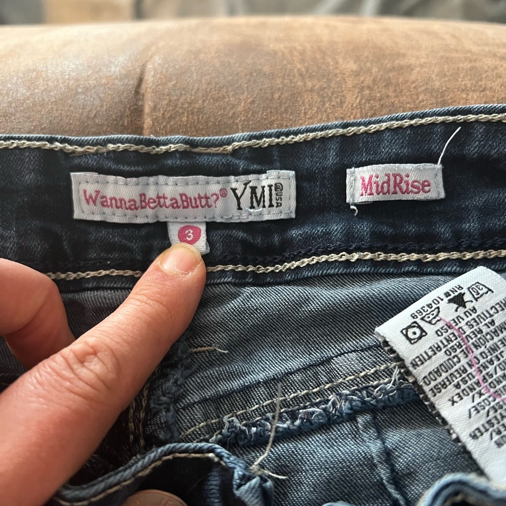 YMI - Junior Size 3 - MidRise Blue Jeans Classic Indigo